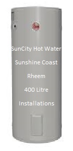 Rheem electric water heater with 400 litre capacity