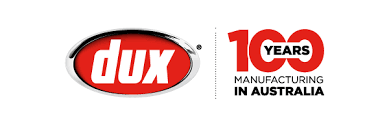 Dux emblem marking a century of Australian manufacturing for hot water systems