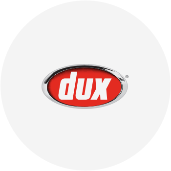 Dux emblem for hot water systems servicing Nambour