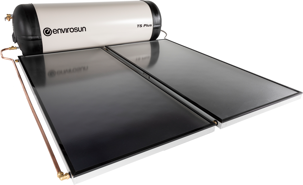 Envirosun TS Plus hot water system with rooftop collectors, perfect for Nambour homes
